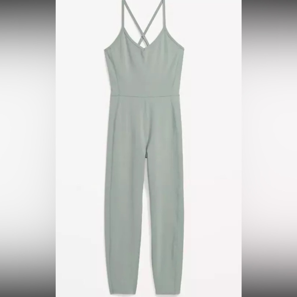 Old Navy Active Jumpsuit Women's XS Petite Mint Sage Power Chill Length Cami